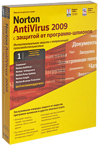 Norton AntiVirus 2009 c защитой от программ-шпионов